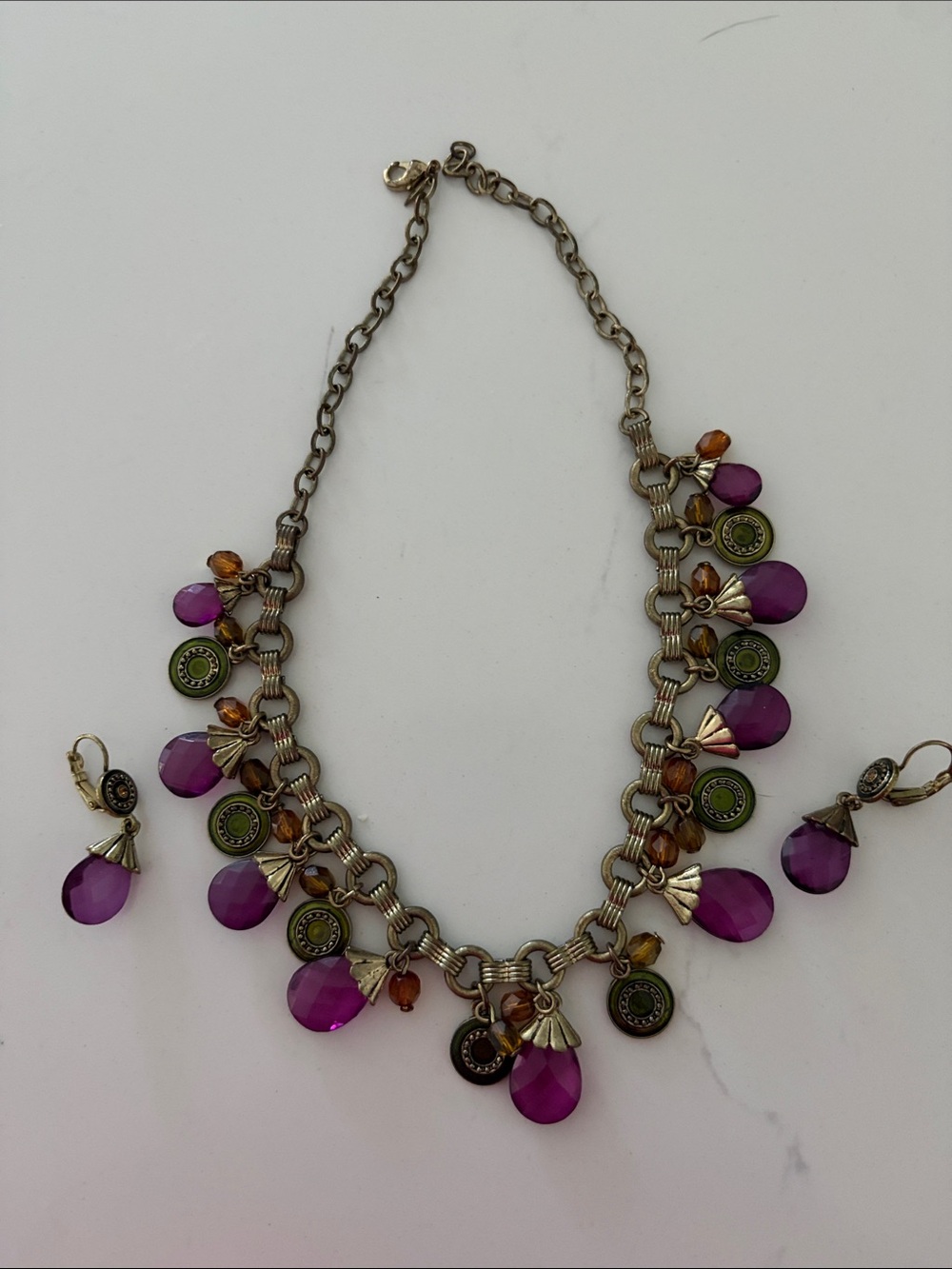 Vintage necklace and earring set